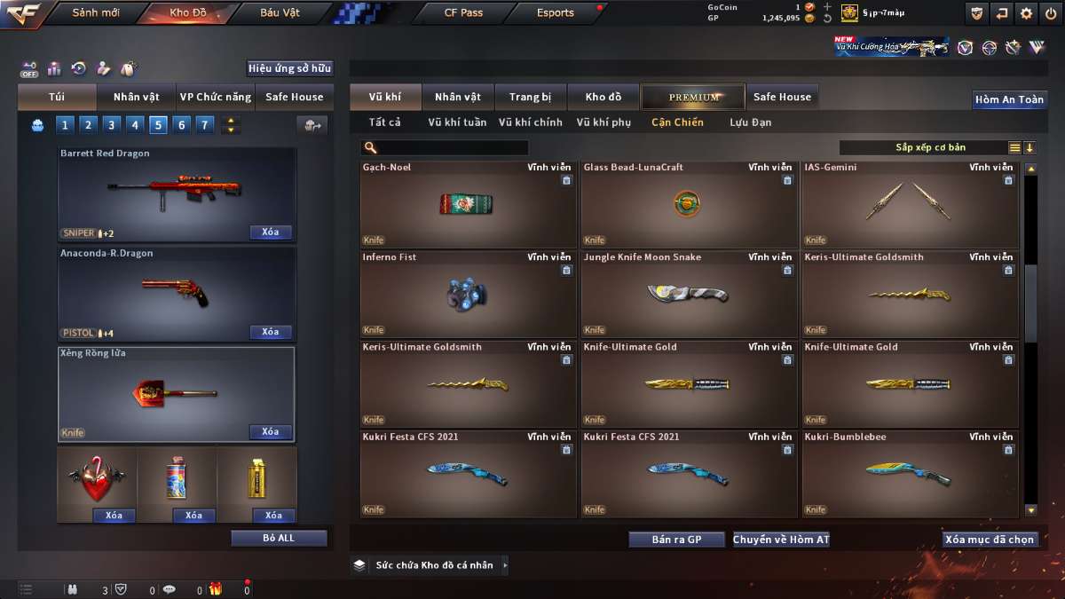 shop acc cf uy tin gia re